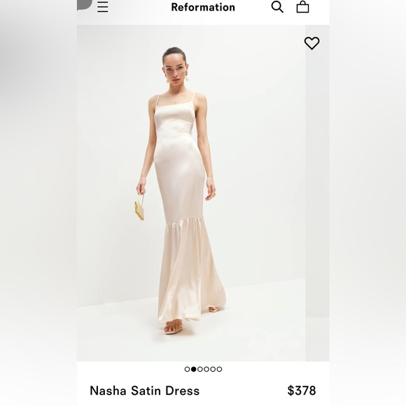 Reformation - Nasha Satin Dress - Picture 1 of 5